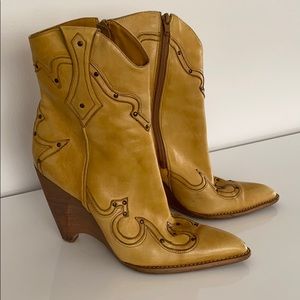 BCBG Girls Cowboy Wedge Booties